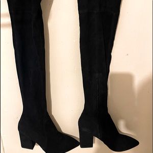 Ophelia Loeffler Randall Over the knee boots 👢 ⚫️Black Suede ⚫️